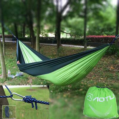 Double Hammock Tree 2 People Person Patio Bed Swing New Nylon Outdoor 2 Person