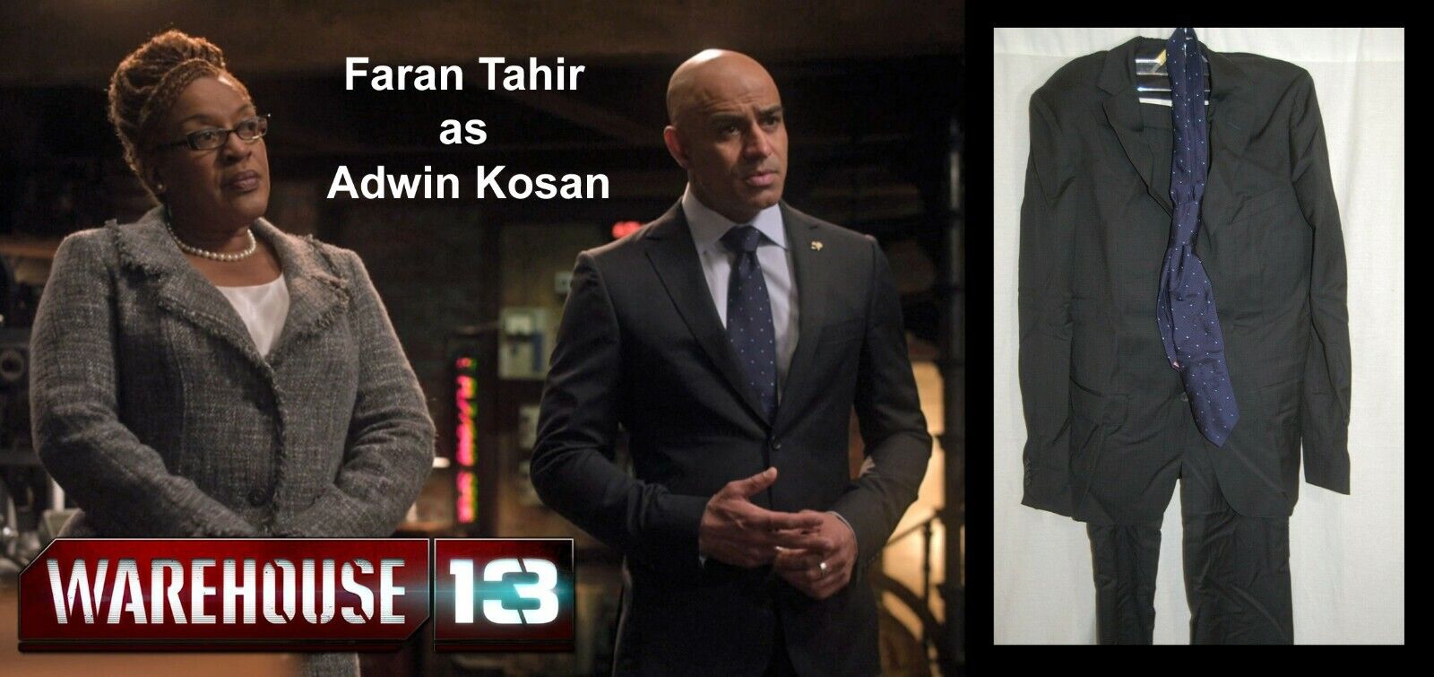 Warehouse 13  - Adwin Kosan's  Screen Worn Suit & Tie W/studio Coa