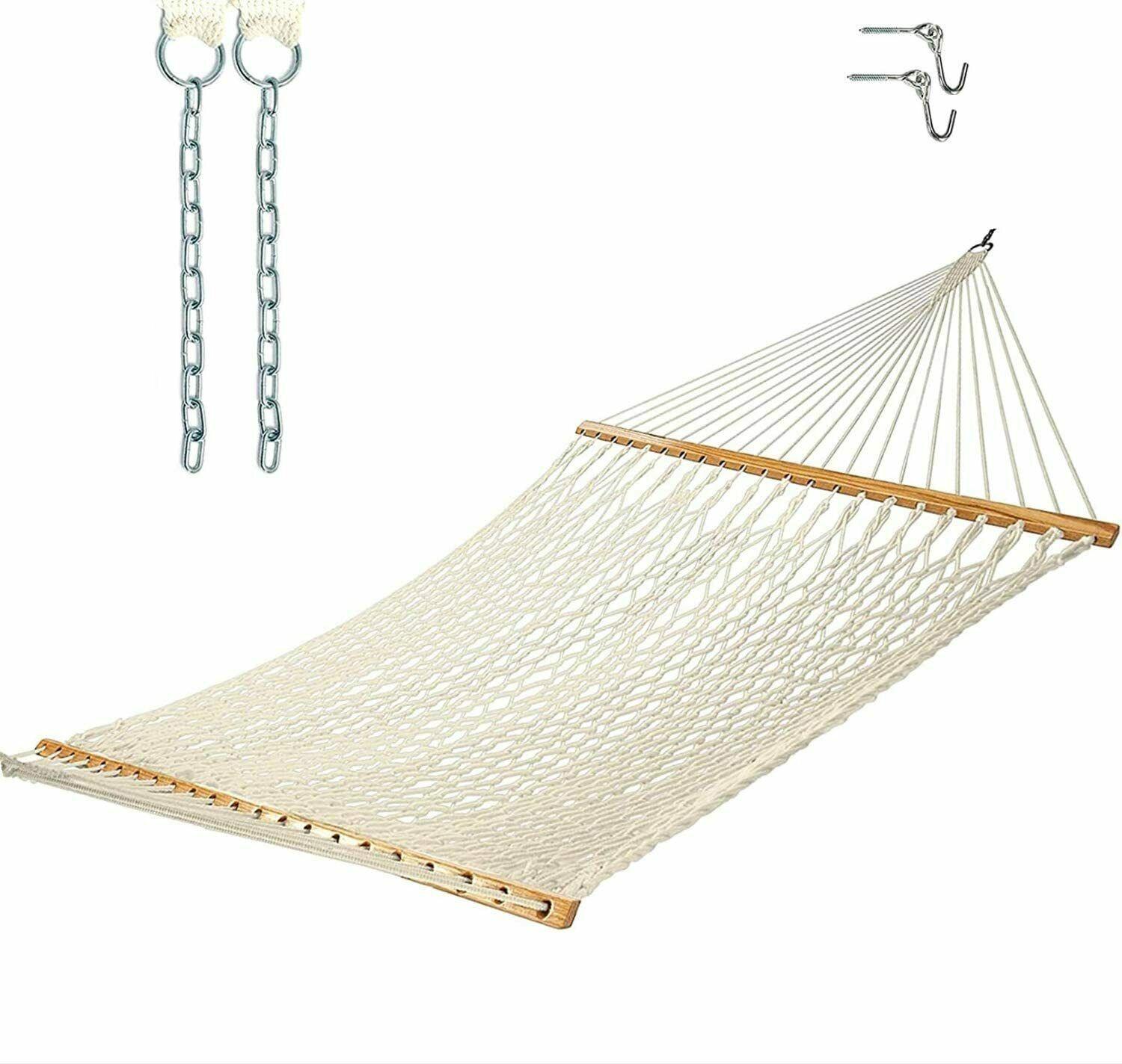 Castaway Living 13 Ft. Traditional Cotton Rope Hammock With Hanging Hardware