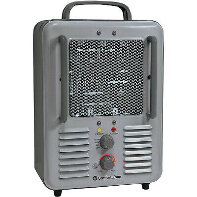 Comfort Zone Cz798 Compact Portable Electric Utility Space Heater Personal Fan