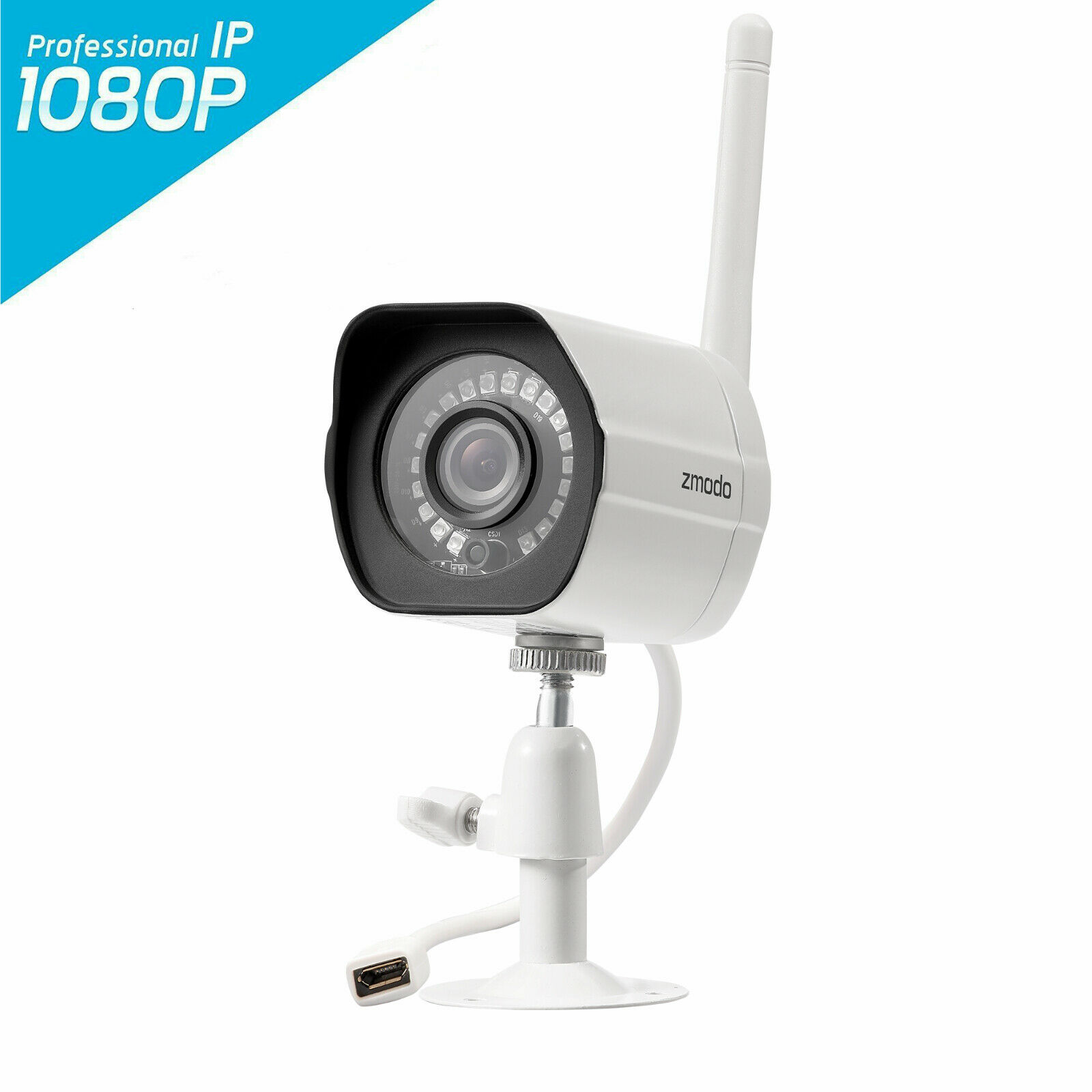 Zmodo 1080p Indoor/outdoor Wifi Home Video Security Ip Camera With Night Vision