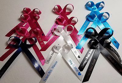 Personalized Ribbons Favor Assembled Baby Shower Bridal Wedding Birthday 25